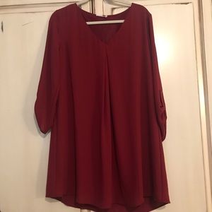 Dark red/maroon dress